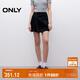 ONLY2025夏季新款個(gè)性時(shí)髦高腰A字褲裙短褲牛仔褲女|125243002 J19 黑牛仔 M