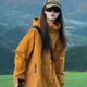 南木熊2025新款戶(hù)外秋冬季夾克登山服男女防風(fēng)防水外套男學(xué)生爬山 橙色沖鋒衣【80-120斤】