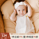 OAK FAMILY小月齡嬰兒包屁衣無(wú)袖背心連體衣百天寶寶衣服一歲 奶白 80cm