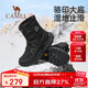 駱駝（CAMEL）2024冬季新品戶(hù)外雪地靴男款厚底登山高幫靴子防寒加絨保暖徒步鞋