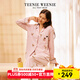 TEENIE WEENIE小熊刺繡睡衣女2025新款秋季寬松純棉印花長(cháng)袖家居服 蠟粉色滿(mǎn)印 【秋日童話(huà)|開(kāi)襟】女|長(cháng)袖長(cháng)褲 L