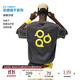 FPA哈蘇線白色運(yùn)動(dòng)印花T恤夏季復(fù)古寬松休閑圓領(lǐng)撞色線條短袖男女款 灰色 XL