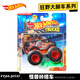 風(fēng)火輪（HOT WHEELS）大腳車(chē)合金車(chē)模男孩玩具車(chē)禮物狂野肌肉越野車(chē)大汽車(chē)漫威蜘蛛俠 怪獸咔嗒車(chē)-A