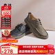 森達皮鞋男秋冬牛皮戶(hù)外復古工裝鞋休閑鞋單鞋ZYC13CM4 卡其色 41