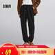 森馬（Semir）休閑褲男肌理感燈芯絨長(cháng)褲冬拼接抽繩束腳褲錐形101724127111 