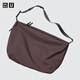 優(yōu)衣庫合作款/女裝男裝休閑挎包/單肩包斜挎包480114 39 棕黑色 均碼(53 × 44 × 13 × 33 cm)