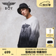 BOY LONDON【冬日暖陽(yáng)】男女同款潮牌漸變套頭毛衣針織衫N60002 黑色 L