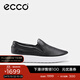 愛(ài)步（ECCO）休閑鞋女鞋 25年夏季牛皮休閑板鞋一腳蹬板鞋 柔酷219253 黑色21925301001 38