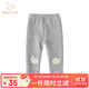 班喜迪女童打底褲秋裝2025新款兒童休閑長(cháng)褲春秋款外穿公主洋氣寶寶褲子 灰色 90