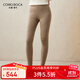 科蒙博卡2024秋冬純色緊身山羊絨褲子女松緊腰保暖針織打底褲 駝色 175/2XL