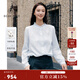 beanpole【新品】 2025秋冬女士?jì)?yōu)雅甜美時(shí)尚清透日常長(cháng)袖襯衫 天藍色 S 160/84A
