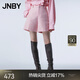 江南布衣（JNBY）春秋季女裝短褲女亞麻休閑直筒褲純色通勤簡(jiǎn)約百搭 634/淺珊瑚紅 S