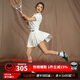 Monster Guardians運動(dòng)網(wǎng)球裙女 復古撞色學(xué)院風(fēng)百褶短裙戶(hù)外休閑顯瘦半身裙 白色 M