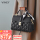viney牛皮包包女包手提媽媽包中年斜挎單肩包生日禮物大容量送女友老婆