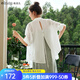 Olrain【輕薄透氣防曬衫】夏季女裝襯衫女時(shí)尚慵懶寬松襯衣衣服空調衫 米白色 M