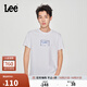 Lee25新品經(jīng)典日常字母Logo印花摩登中性男女同款短袖T恤休閑潮流