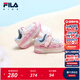 FILA斐樂(lè )兒童童鞋運動(dòng)鞋子2025冬季新款男女寶寶嬰幼童魔術(shù)貼學(xué)步 樸霧嫩粉/女粉色-SP 27