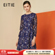 愛(ài)特愛(ài)（EITIE）秋冬新品商場(chǎng)同款浪漫網(wǎng)紗蕾絲刺繡收腰A擺禮服連衣裙6077717 熏衣草96 M 160