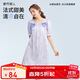 都市麗人睡衣女短袖清新時(shí)尚可外穿家居服套裝T恤2H4603