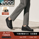愛(ài)步（ECCO）樂(lè )福鞋男 25年秋季新款時(shí)尚袋鼠鞋男女同款牛皮休閑鞋增高 552504 黑色55250490000 40