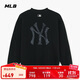 MLB衛衣男女情侶同款大LOGO老花圓領(lǐng)套頭25秋新3AMTM0654-50BKS-L