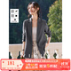 梵希蔓深灰色通勤西裝外套女2025春季新款高級(jí)感寬松廓形氣質(zhì)西服 A1062 深灰色 S