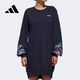 阿迪達斯 （adidas）女運動(dòng)套頭衫透氣時(shí)尚潮流休閑服衛衣連衣裙DW7760 黑色 M