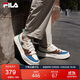 FILA 斐樂(lè )官方川行鞋FOSSO男鞋帆布鞋休閑鞋2025年運動(dòng)鞋小白鞋厚底