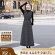 絲柏舍無袖連衣裙2025秋裝新款女裝修身氣質優(yōu)雅A字時尚長裙