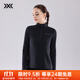 XBIONIC曠野抓絨半開(kāi)領(lǐng)長(cháng)袖T恤女打底保暖內層滑雪徒步日常秋冬新品 暗夜黑 S