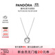 潘多拉（PANDORA）親情永恒吊墜項鏈頸飾925銀三枚圓環(huán)送母親生日禮物送女友