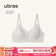 ubras母親節禮物輕盈兔耳杯背勾文胸無(wú)痕胸罩大胸顯小聚攏內衣女粉底液 深V領(lǐng)-椰青灰色 L （80B/80C/80D）