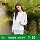森馬（Semir）長(zhǎng)袖T恤女字母印花oversize個(gè)性2025夏季上衣鹽甜系109325101001