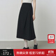 范思藍恩高腰A型不規則半身裙女2025秋季新款氣質(zhì)通勤長(cháng)裙子298 黑色 M