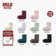 無印良品（MUJI）女式合腳直角聚酯纖維長毛抓絨家居襪襪子女襪冬季  DAK63A4A 深紫紅色 1雙 M （23-25cm/36-40碼)