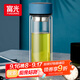 富光男女士雙層玻璃杯 高硼硅玻璃304茶隔水杯子 帶茶隔泡茶杯400ml
