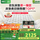喜臨門(mén)2cm高純乳膠獨袋彈簧床墊舒脊黃麻床墊白騎士plus1.8x2米軟硬適中
