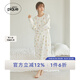 gelatopique七夕禮物25早春新品女睡裙動(dòng)物玩偶長(cháng)袖連衣裙居家PWCO251269 灰白色 均碼