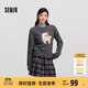 森馬（Semir）毛衣女提花衣服趣味潮流2024冬季圓領(lǐng)正肩毛衫甜酷風(fēng)109724107008