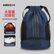 KRKO卡庫運動(dòng)包男游泳包干濕分離籃球包足球背包訓練健身束口抽繩雙肩背包 深藍色【大容量丨獨立鞋倉丨防水】