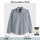 ABERCROMBIE & FITCH【爆款府綢】男裝25春夏美式經(jīng)典小麋鹿通勤長(cháng)袖襯衫KI125-5255 藍色 S (175/92A)