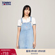TOMMY JEANS夏季女裝美式復古潮流經(jīng)典布標大口袋寬松牛仔背帶短裙 牛仔藍1AB S （推薦：95-110斤）