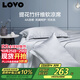 LOVO樂(lè )蝸 抗菌竹纖維 冰絲席涼席 雙人三件套 灰色 230*235【可折疊】