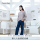 Calvin Klein Jeans秋冬女士休閑簡約字母刺繡舒適ck圓領(lǐng)毛衣針織衫J223409 PEE-鉛灰 S