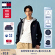 TOMMY JEANS【休閑連帽】25春夏男澤西風(fēng)防風(fēng)防水外套/女裝輕薄運動(dòng)夾克 【男款-防風(fēng)防水夾克】藏青色C1G L （推薦：160-180斤）