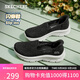 斯凱奇（Skechers）單鞋閃穿鞋女士秋季一腳蹬懶人鞋厚底淺口休閑健步鞋159287