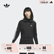 adidas經(jīng)典復(fù)古運動立領(lǐng)夾克外套女裝春季阿迪達(dá)斯官方三葉草 黑色(推薦選大一碼)   M