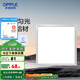 歐普（OPPLE） 集成吊頂led 鋁扣板天花板格柵平板燈嵌入式廚房燈廚衛(wèi)燈 【鉑昕III】鋁框拉絲銀18瓦 防潮防銹抗油污