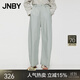 JNBY/江南布衣春夏季香蕉褲女高腰棉寬松闊腿褲顯瘦百搭通勤5O5E15280 314/淺軍綠 XL