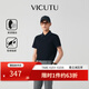 威可多（VICUTU）【智行Polo】男士潮流短袖T恤商務(wù)通勤翻領(lǐng)保羅衫上衣 藏藍(lán)色 XL